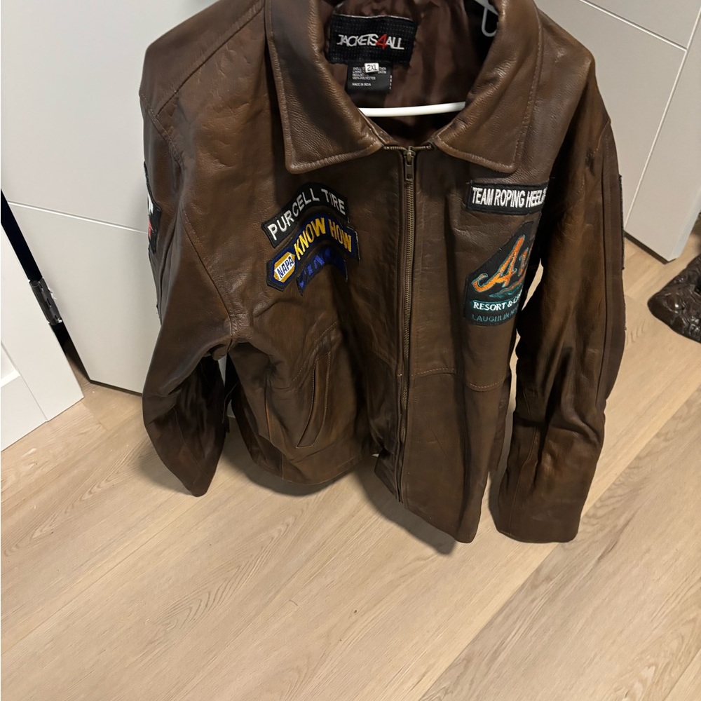 Brown Genuine Rodeo Contestant Roping Heeler Jacket